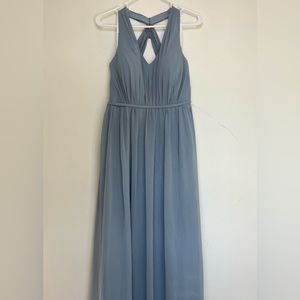 Azazie Dusty Blue Nikka Dress - Size 8